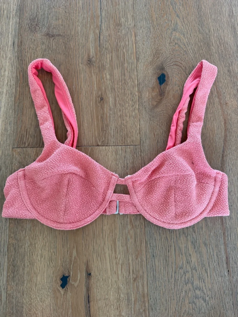 Lovers + Friends Pink Textured Underwire Bikini Set - Picture 4 of 6